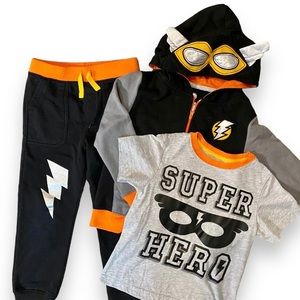 5T Super Hero 3 Piece Set (Zip Up, Tshirt & Pants)